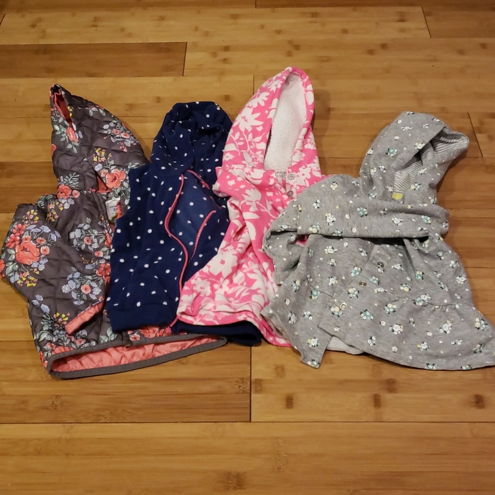 jacket, vest, hoodie, and hooded snap front swtr